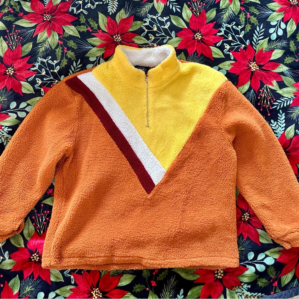 Fleece retro pullover